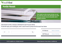Tablet Screenshot of hfprovidermanual.org